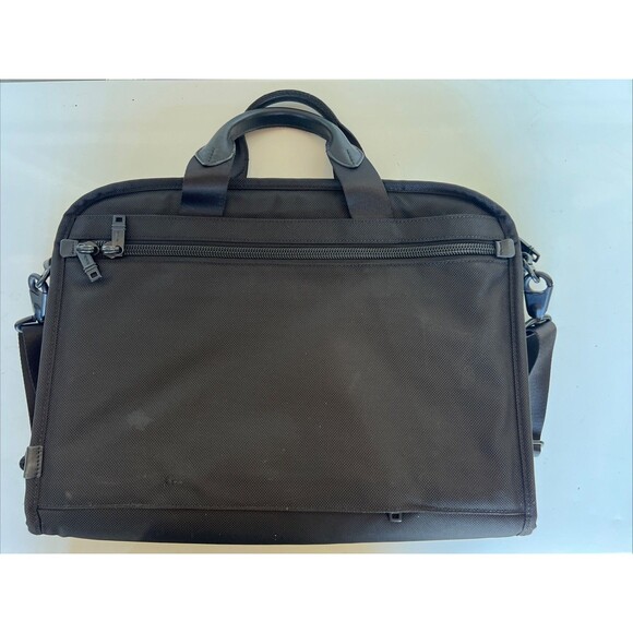 Tumi Alpha Expandable Laptop 17 Inch Briefcase Bag Ballistic Nylon Black 26114DH - Picture 6 of 15